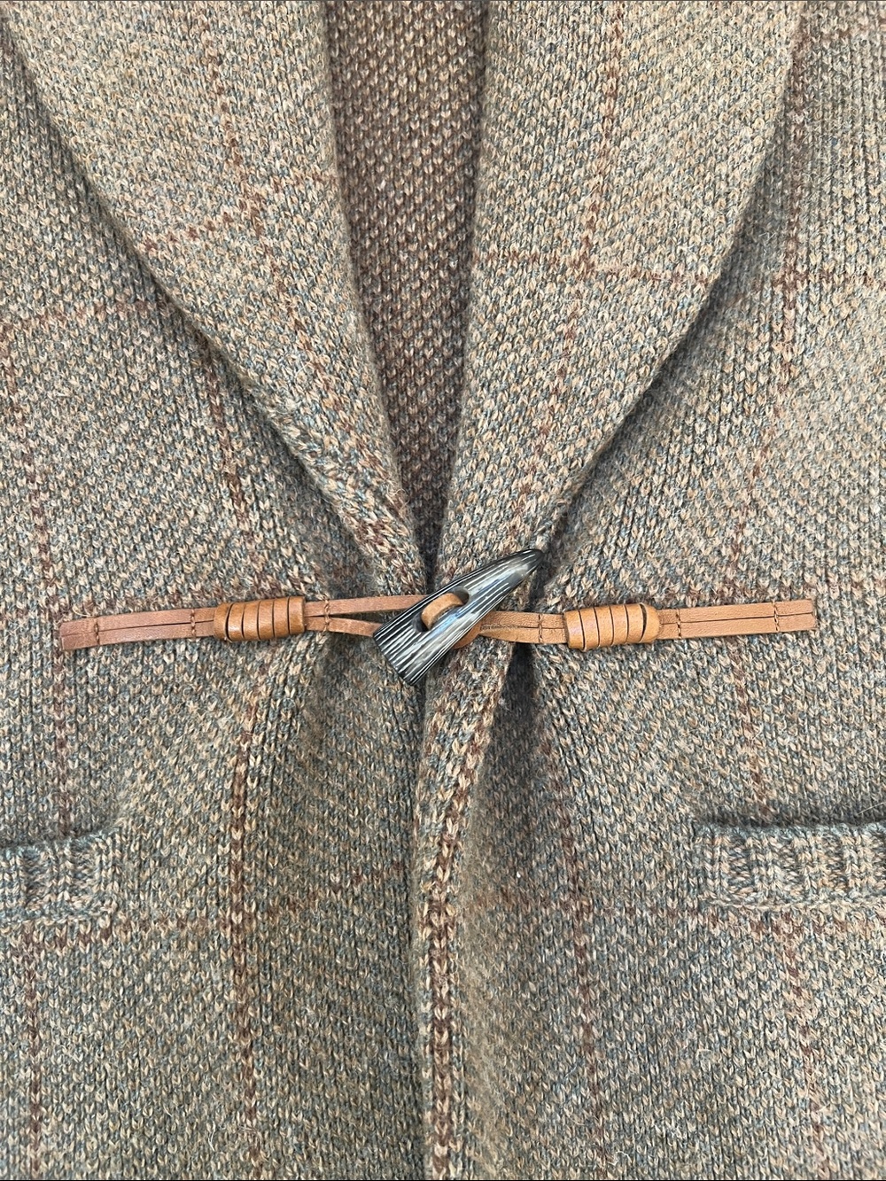 Rugby Ralph Lauren Tweed Shawl Collar Vest - Picture 3 of 7